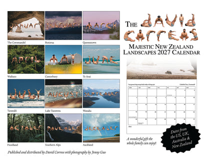 The David Correos Majestic New Zealand Landscapes 2027 Calendar